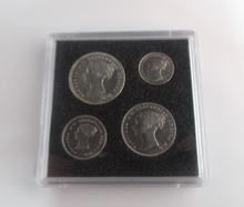 Load image into Gallery viewer, 1841 Maundy Money Queen Victoria 1d - 4d 4 UK Coin Set In Quadrum Box EF - Unc
