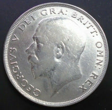 Load image into Gallery viewer, 1924 GEORGE V BARE HEAD COINAGE HALF 1/2 CROWN SPINK 4021A CROWNED SHIELD A1
