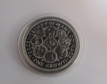 Load image into Gallery viewer, 1979 Manx Coinage Tercentenary Silver Proof 1 Crown Coin Isle of Man Boxed + COA
