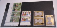 Load image into Gallery viewer, QUEEN ELIZABETH II PRE DECIMAL POSTAGE STAMPS X 9 MNH IN STAMP HOLDER
