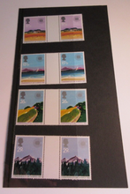 Load image into Gallery viewer, 1983 COMMONWEALTH DAY GUTTER PAIRS 8 STAMPS MNH IN CLEAR FRONTED HOLDER

