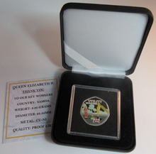 Load image into Gallery viewer, 2020 THANK YOU KEYWORKERS SAMOA HALF DOLLAR COIN BOX &amp; COA - UTILITY WORKERS
