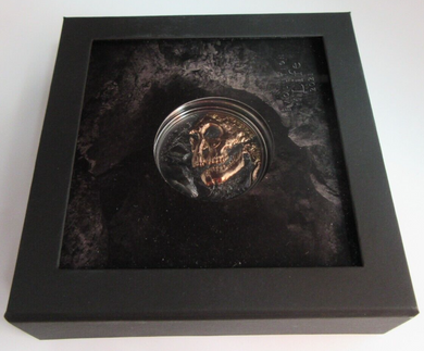 2021 MONGOLIA EVOLUTION OF LIFE GUILDED HIGH RELIEF 500 TOGROG 1 OZ .999 COIN