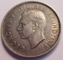 Load image into Gallery viewer, KING GEORGE VI &amp; QUEEN ELIZABETH II CANADA 5 &amp; 10 CENT 4 COIN SET IN CLEAR FLIP
