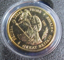 Load image into Gallery viewer, 2002 EURO GREAT BRITAIN TRIAL EIGHT COIN SET
