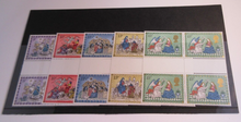 Load image into Gallery viewer, 1979 CHRISTMAS NATIVITY SCENES DECIMAL STAMPS GUTTER BLOCKS MNH IN STAMP HOLDER
