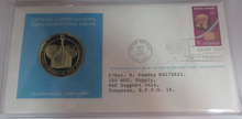 Load image into Gallery viewer, 1976 Economic Cooperation Crisis First Edition United Nations Silver Proof Medal
