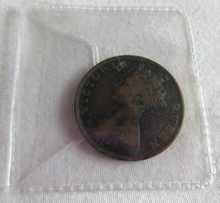 Load image into Gallery viewer, QUEEN VICTORIA 1877 HONG KONG ONE CENT COIN LONDON MINT BRONZE IN CLEAR FLIP
