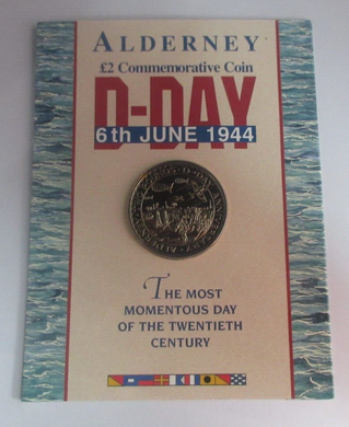 1994 D-Day Operation Overlord Alderney BUnc £2 Sealed Coin Pack