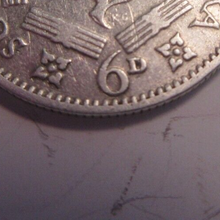 Load image into Gallery viewer, KING GEORGE VI 6d SIXPENCE 1950 .800 SILVER COIN F-VF IN PROTECTIVE CLEAR FLIP
