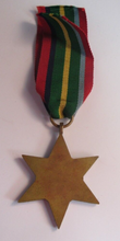 Load image into Gallery viewer, 1939-1945 PACIFIC STAR MEDAL WORLD WAR 2 ORIGINAL  WITH RIBBON BEAUTIFULLY BOXED
