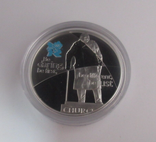 Load image into Gallery viewer, 2010 Churchill A Celebration of Britain Silver Proof £5 Coin COA Royal Mint
