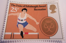 Load image into Gallery viewer, 1981 DUKE OF EDINBURGH AWARDS DECIMAL STAMPS GUTTER PAIRS MNH IN STAMP HOLDER
