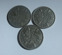 Load image into Gallery viewer, Listing for alwh-5353 3 x George V Sixpence 1931, 1933, 1936
