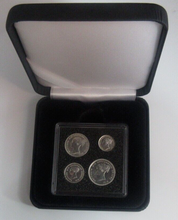 Load image into Gallery viewer, 1845 Maundy Money Queen Victoria 1d - 4d 4 UK Coin Set In Quadrum Box EF - Unc
