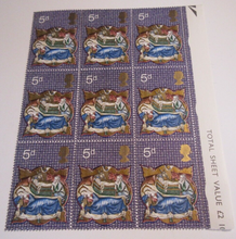 Load image into Gallery viewer, QUEEN ELIZABETH II PRE DECIMAL 1970 POSTAGE STAMPS X 13 MNH IN STAMP HOLDER
