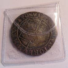 Load image into Gallery viewer, 1584-1586 QUEEN ELIZABETH I SILVER SHILLING ESCALLOP TOWER MINT 6TH ISSUE
