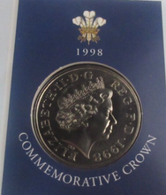 Load image into Gallery viewer, 1998 King Charles III 50th Birthday Royal Mint UK BUnc £5 Coin Pack
