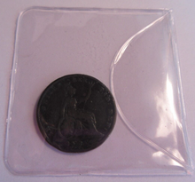 Load image into Gallery viewer, 1828 GEORGE IV FARTHING COLLECTABLE GRADE PRESENTED IN PROTECTIVE CLEAR FLIP
