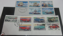 Load image into Gallery viewer, Cars &amp; Ships 12 x Bermuda &amp; Sweden First Day Cancellation Stamps
