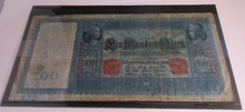 Load image into Gallery viewer, GERMAN BANKNOTE 100 MARK 1910 REICHSBANKNOTE WITH NOTE HOLDER
