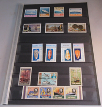 Load image into Gallery viewer, VARIOUS WORLD STAMPS CAYMAN COOK SOLOMON ISLANDS X 18 MNH IN STAMP HOLDER
