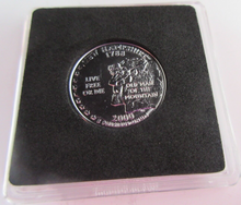 Load image into Gallery viewer, 2000 UNITED STATES MINT STATE QUARTER DOLLAR NEW HAMPSHIRE 1788 PLATINUM PLATED
