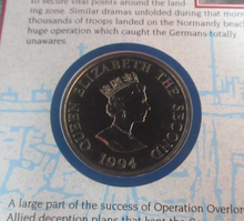 Load image into Gallery viewer, 1994 D-Day Operation Overlord Alderney BUnc £2 Sealed Coin Pack
