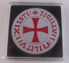 Load image into Gallery viewer, Knights Templar Crusader St George&#39;s Cross Medal In Quad Capsule
