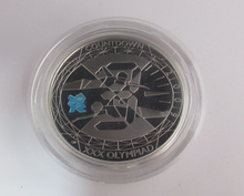 Load image into Gallery viewer, 2009 Countdown to the Olympics 3 Silver Proof £5 Coin COA Royal Mint
