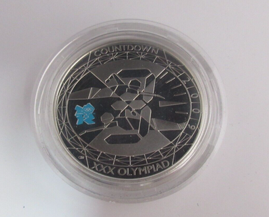 2009 Countdown to the Olympics 3 Silver Proof £5 Coin COA Royal Mint