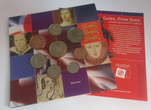 Load image into Gallery viewer, 2002 United Kingdom Coinage Year Set Brilliant Uncirculated Sealed Coin Pack
