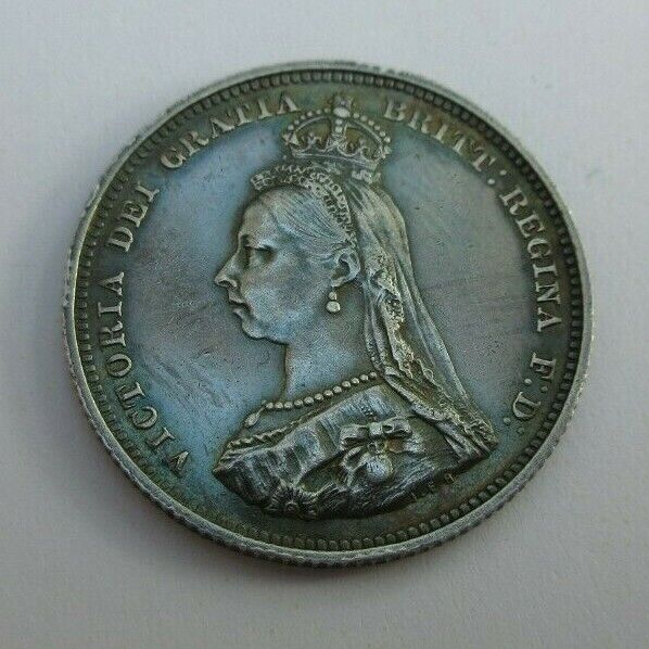 1887 VICTORIA SHILLING JUBILEE BUST Spink 3926  Cc1