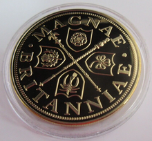 Load image into Gallery viewer, 2020 THE BREXIT GOLD PLATED PROOF MEDAL CAPSULE BOX &amp; COA
