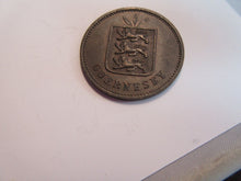 Load image into Gallery viewer, 1885 GUERNSEY 4 DOUBLES COIN UNC OR NEAR SO  PRESENTED IN PROTECTIVE CLEAR FLIP
