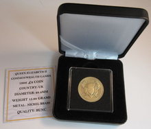 Load image into Gallery viewer, COMMONWEALTH GAMES QUEEN ELIZABETH II £2 1986 UK TWO POUND COIN BUNC BOX &amp; COA
