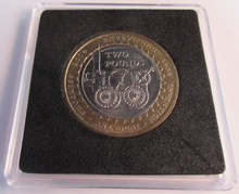 Load image into Gallery viewer, 2004 TREVITHICK INVENTOR &amp; ENGINEER £2 COIN AUNC PRESENTED IN QUAD CAPSULE &amp; COA
