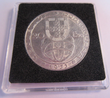 Load image into Gallery viewer, 1953 FINANCIAL RENEWAL FOR RESURGENCE PORTUGAL .800 SILVER 20 ESCUDOS COIN
