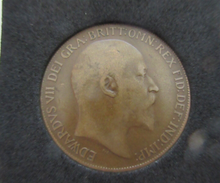 Load image into Gallery viewer, 1909 Edward VII 1p Penny Very Rare Die 2 + E UK Ref 169 Freeman Rated R9++ Boxed
