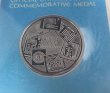 Load image into Gallery viewer, 1976 UNPA 25th Anniversary First Edition United Nations Silver Proof Medal
