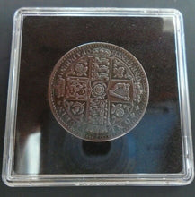 Load image into Gallery viewer, 1849 Great Britain Victoria Godless One Florin Two Shillings Silver Coin boxed A
