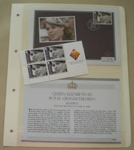 Load image into Gallery viewer, 2009 QE II&#39;S ROYAL GRANDCHILDREN PRINCESS BEATRICE STAMP COVER 4 MNH STAMPS/INFO
