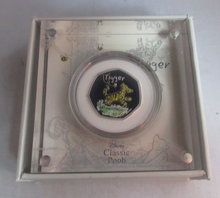 Load image into Gallery viewer, Tigger 2022 Disney Classic Pooh Royal Mint Silver Proof UK Coloured 50p Coin
