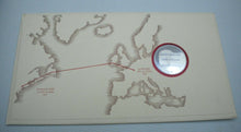 Load image into Gallery viewer, 1977 THE FIRST SOLO FLIGHT OVER THE ATLANTIC  PNC, SILVER MEDALLION, PADDED CASE
