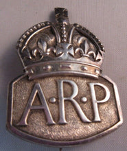 Load image into Gallery viewer, 1938 AIR RAID PROTECTION BADGE HALLMARK .925 SILVER JC ROYAL MINT LONDON ASSAY
