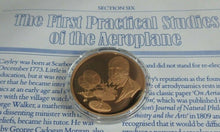 Load image into Gallery viewer, History of Man in Flight 1973 Gold Plated Bronze Scarce Medals + Info Sheet
