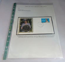 Load image into Gallery viewer, 1980 HM QUEEN MOTHER 80TH BIRTHDAY 25p CROWN COIN COVER PNC COLORANO SILK
