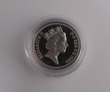 Load image into Gallery viewer, 1988 Royal Shield of Arms Silver Proof UK Royal Mint £1 Coin Box + COA
