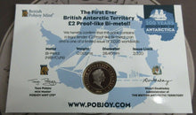 Load image into Gallery viewer, 2020 Discovery of Antarctica First Ever BAT Bi-Metal Proof-like £2 Coin In Pack
