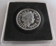 Load image into Gallery viewer, 2000 QUEEN ELIZABETH II MILLENNIUM SILVER PROOF TWO PENCE COIN BOX &amp; COA
